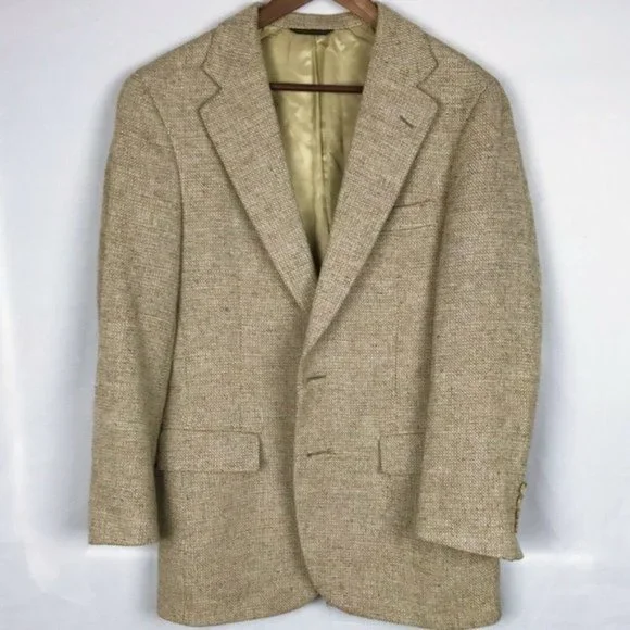 Nordstrom's Light Brown Tan Tweed Blazer Sports - Picture 1 of 10
